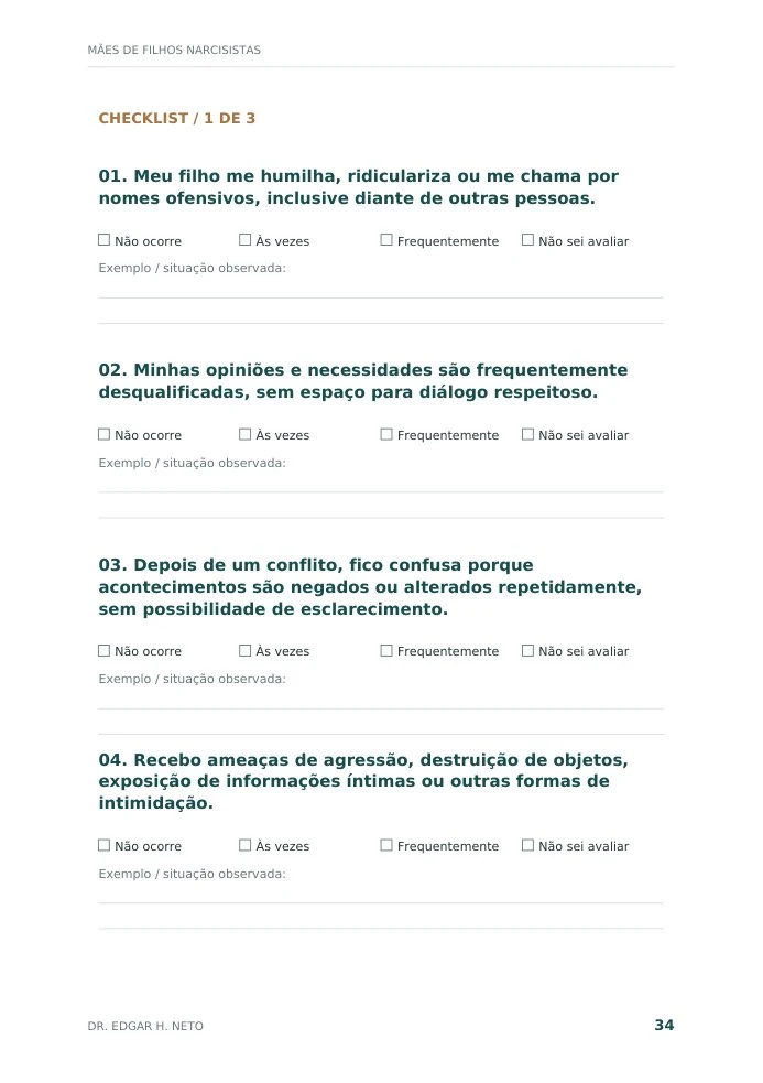 Página 34 do livro: Observe o que acontece